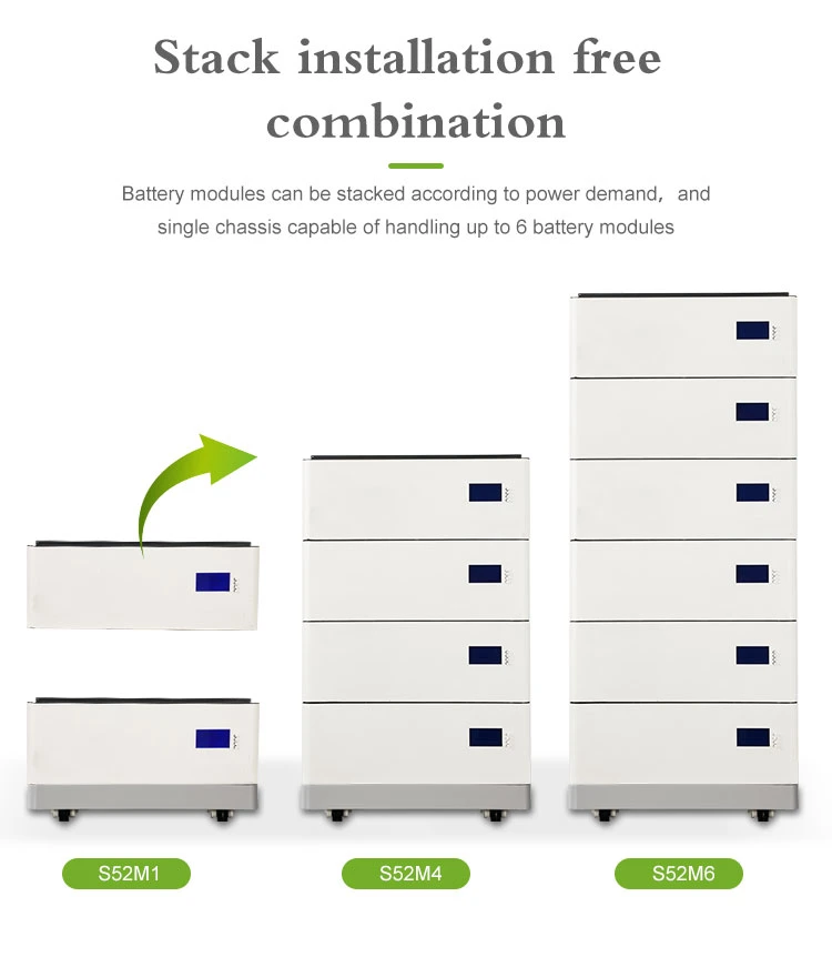 20.8kwh 51.2V102ah Lithium Battery Movable Home Energy Storage with 5kw External off Grid Hybrid Inverter Residential Ess LFP Battery